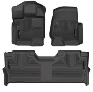 Husky Liners - Husky Liners 21-24 Ford F-150 SuperCrew Weatherbeater Black Front & 2nd Seat Floor Liners - 94121 - Image 2