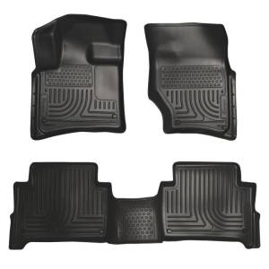 Husky Liners 07-14 Audi Q7 Weatherbeater Black Front & 2nd Seat Floor Liners - 96421