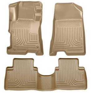 Husky Liners 08-12 Honda Accord (4DR) WeatherBeater Combo Tan Floor Liners (One Piece for 2nd Row) - 98403