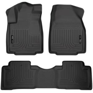 Husky Liners - Husky Liners 09-12 Honda Pilot (All) WeatherBeater Combo Black Floor Liners (One Piece for 2nd Row) - 98421 - Image 2