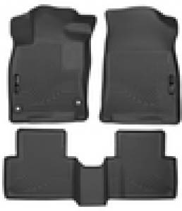 Husky Liners - Husky Liners 2016 Honda Civic (4DR) WeatherBeater Combo Black Floor Liners - 98461 - Image 1