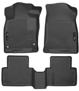 Husky Liners - Husky Liners 2016 Honda Civic (4DR) WeatherBeater Combo Black Floor Liners - 98461 - Image 2