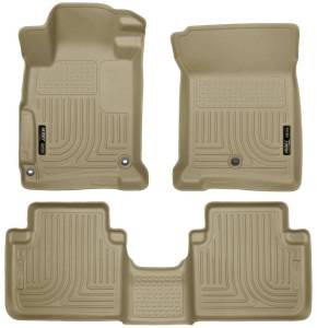 Husky Liners - Husky Liners 2013 Honda Accord WeatherBeater Tan Front & 2nd Seat Floor Liners (4-Door Sedan Only) - 98483 - Image 2