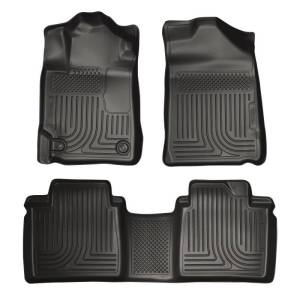 Husky Liners - Husky Liners 07-11 Toyota Camry (All) WeatherBeater Combo Black Floor Liners (One Piece for 2nd Row) - 98511 - Image 2