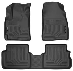 Husky Liners - Husky Liners 09-12 Toyota Corolla/Matrix/Pontiac Vibe (FWD) WeatherBeater Combo Black Floor Liners - 98531 - Image 2