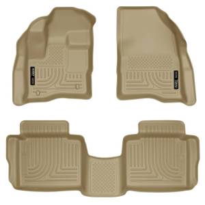 Husky Liners - Husky Liners 10-13 Ford Taurus WeatherBeater Combo Tan Floor Liners - 98703 - Image 2