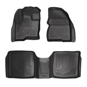 Husky Liners - Husky Liners 09-12 Ford Flex/10-12 Lincoln MKT WeatherBeater Combo Black Floor Liners - 98741 - Image 2