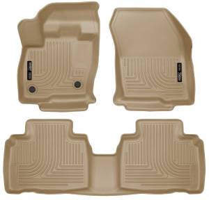 Husky Liners - Husky Liners 2015 Ford Edge WeatherBeater Front & 2nd Row Combo Tan Floor Liners - 98783 - Image 2