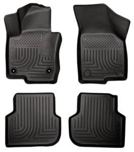 Husky Liners - Husky Liners 2011 Volkswagen Jetta (Sedan) WeatherBeater Combo Black Floor Liners - 98831 - Image 2