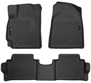 Husky Liners - Husky Liners 2017 Hyundai Elantra Weatherbeater Black Front and Second Row Floor Liners - 98871 - Image 2