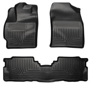 Husky Liners - Husky Liners 2012 Toyota Prius v WeatherBeater Combo Black Floor Liners - 98911 - Image 2