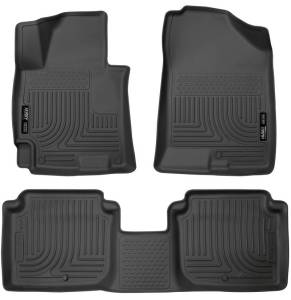 Husky Liners - Husky Liners 2014-2016 Hyundai Elantra WeatherBeater Combo Black Floor Liners - 98941 - Image 2