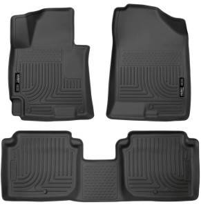 Husky Liners - Husky Liners 2014-2016 Hyundai Elantra WeatherBeater Combo Black Floor Liners - 98941 - Image 3