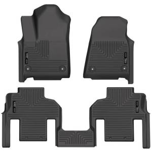 Husky Liners - Husky Liners 2022 Jeep Wagoneer (2nd Row Bucket) Weatherbeater Black Front & 2nd Seat Floor Liners - 99061 - Image 2