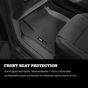 Husky Liners - Husky Liners 2022 Jeep Wagoneer (2nd Row Bucket) Weatherbeater Black Front & 2nd Seat Floor Liners - 99061 - Image 4