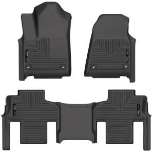 Husky Liners - Husky Liners 2022 Jeep Grand Wagoneer Weatherbeater Black Front & 2nd Seat Floor Liners - 99111 - Image 1