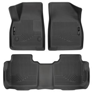 Husky Liners Weatherbeater 17-23 Cadillac XT5 / 17-23 GMC Acadia Front & 2nd Seat Floor Liners - Blk - 99141