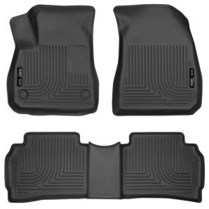 Husky Liners 2016 Chevy Malibu Weatherbeater Black Front & 2nd Seat Floor Liners (Footwell Coverage) - 99191