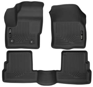 Husky Liners - Husky Liners 2015 Lincoln MKC WeatherBeater Black Front & Second Seat Floor Liner - 99301 - Image 3