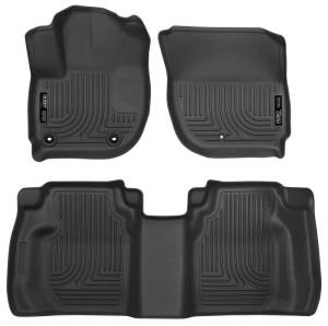 Husky Liners - Husky Liners 15 Honda Fit Weatherbeater Black Front and Second Seat Floor Liners - 99491 - Image 2