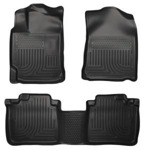 Husky Liners 10-13 Lexus RX350/RX450h WeatherBeater Black Front & 2nd Seat Floor Liners - 99551