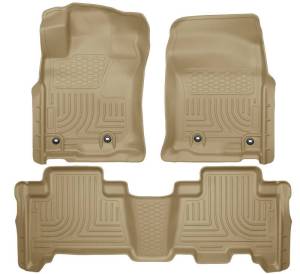 Husky Liners - Husky Liners 2013 Toyota 4Runner WeatherBeater Tan Front & 2nd Seat Floor Liners - 99573 - Image 2