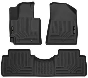 Husky Liners - Husky Liners 2016 Kia Soul Weatherbeater Black Front & 2nd Seat Floor Liners (Footwell Coverage) - 99611 - Image 2