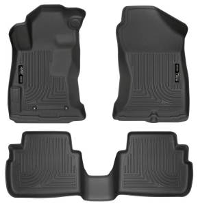 Husky Liners 2017 Subaru Impreza Weatherbeater Black Front & 2nd Seat Floor Liners - 99661