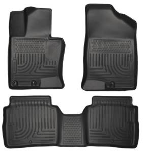 Husky Liners 11-14 Kia Optima Weatherbeater Black Front & 2nd Seat Floor Liners - 99691