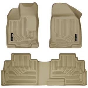 Husky Liners - Husky Liners 07-13 Ford Edge / 07-13 Lincoln MKX Weatherbeater Tan Front & 2nd Seat Floor Liners - 99763 - Image 2