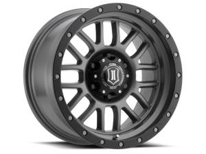 ICON Alpha 17x8.5 6x5.5 0mm Offset 4.75in BS 106.1mm Bore Titanium Wheel - 1217858347TT