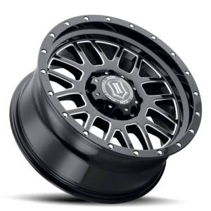 ICON - ICON Alpha 20x9 5x150 16mm Offset 5.625in BS Gloss Black Milled Spokes Wheel - 1220905556GBMW - Image 3