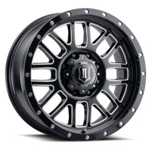 ICON Alpha 20x9 6x135 16mm Offset 5.625in BS Gloss Black Milled Spokes Wheel - 1220906356GBMW