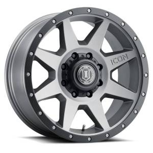 ICON Rebound 20x9 8x180 12mm Offset 5.5in BS Titanium Wheel - 1820908955TT