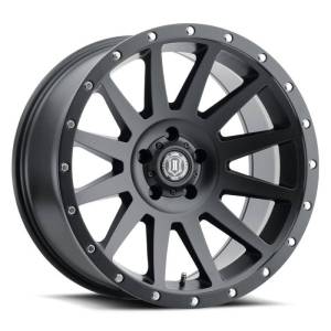 ICON Compression 20x10 6x135 -19mm Offset 4.75inBS Satin Black Wheel - 2020106347SB