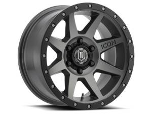 ICON Rebound Pro 17x8.5 5x150 25mm Offset 5.75in BS 110.1mm Bore Titanium Wheel - 21817855557TT