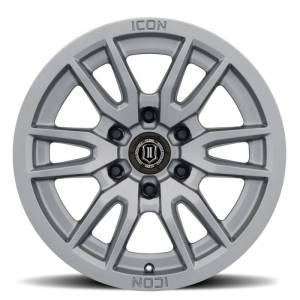 ICON - ICON Vector 6 17x8.5 6x5.5 0mm Offset 4.75in BS 106.1mm Bore Titanium Wheel - 2417858347TT - Image 2