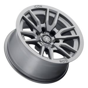 ICON - ICON Vector 6 17x8.5 6x5.5 0mm Offset 4.75in BS 106.1mm Bore Titanium Wheel - 2417858347TT - Image 3