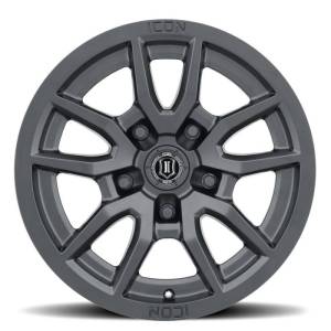 ICON - ICON Vector 5 17x8.5 5x150 25mm Offset 5.75in BS 110.1mm Bore Satin Black Wheel - 2617855557SB - Image 2