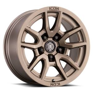 ICON Vector 5 17x8.5 5x5 -6mm Offset 4.5in BS 71.5mm Bore Bronze Wheel - 2617857345BR