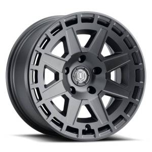 ICON Compass 17x8.5 6x135 6mm Offset 5in BS Satin Black Wheel - 3217856350SB