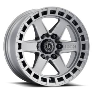 ICON Raider 17x8.5 6x120 0mm Offset 4.75in BS Titanium Wheel - 3417859447TT