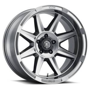 ICON Bandit 20x10 5x150 -24mm 4.5in BS 110.10mm Bore Gun Metal Wheel - 6020105545GM