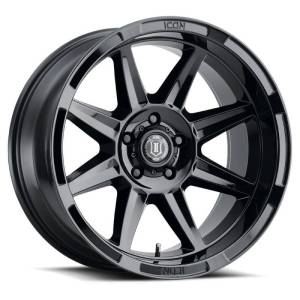 ICON Bandit 20x10 6x135 -24mm 4.5in BS 87.10mm Bore Gloss Black Wheel - 6020106345GB