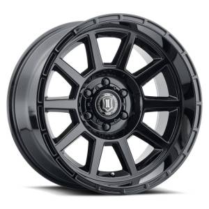 ICON Recoil 20x10 5x150 -24mm Offset 4.5in BS Gloss Black Wheel - 6220105545GB