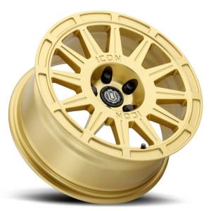 ICON - ICON Ricochet 15x7 5x100 15mm Offset 4.6in BS 56.1mm Bore Gloss Gold Wheel - 7015705046GG - Image 3