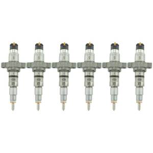 Industrial Injection 03-04 Cummins 5.9L Reman Stock Injector Pack w/ Connecting Tubes - Set of 6 - 214311