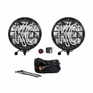 KC HiLites - KC HiLiTES SlimLite 6in. LED Light 50w Spot Beam (Pair Pack System) - Black - 100 - Image 20