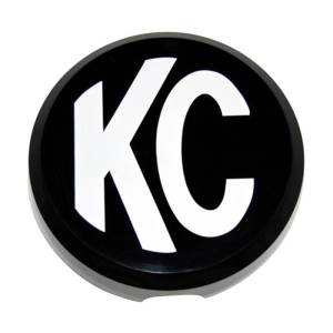 KC HiLites - KC HiLiTES 6in. Round Hard Cover for Daylighter/SlimLite/Pro-Sport (Single) - Black w/White KC Logo - 5105 - Image 2