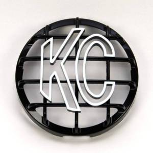 KC HiLites - KC HiLiTES 6in. Round ABS Stone Guard for SlimLite/Daylighter Lights (Single) - Black/White KC Logo - 7210 - Image 2